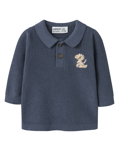 Name it - NBMKolla Strik Polo - Vintage Indigo